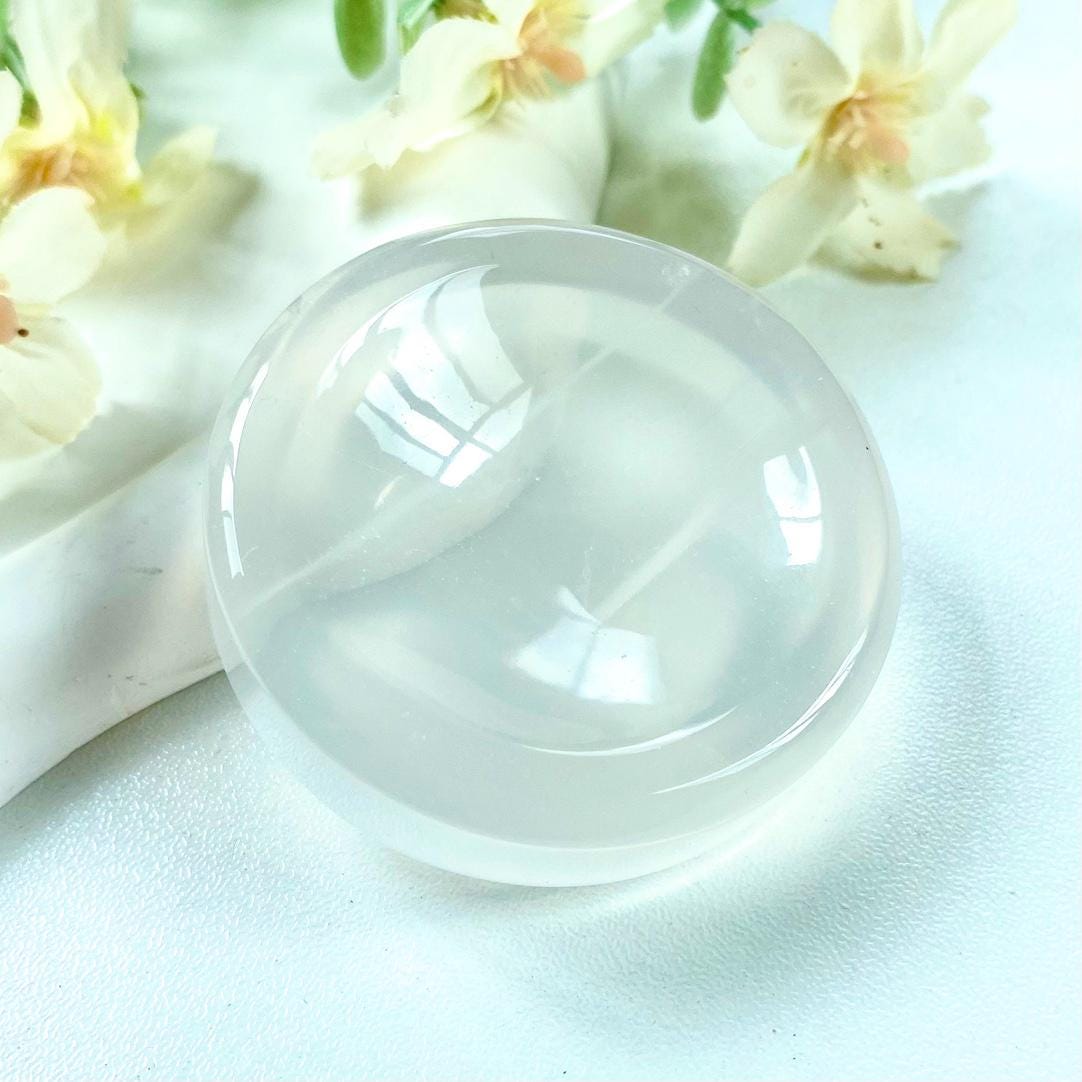 Natural Crystal Sphere Stand, Clear Quartz and Rose Quartz, Women's Gift,Gift for Mom