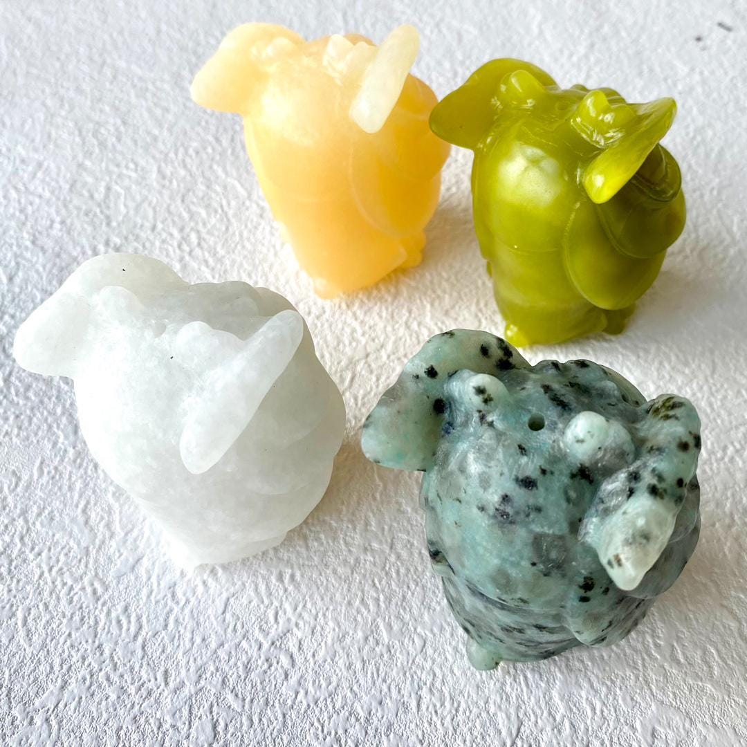 Natural Mixed Crystal Incense Holder,Crystal Party Gift,Mixed Stones Incense Holder Lucky Cat Carvings,Crystal Incense Holder for Sticks