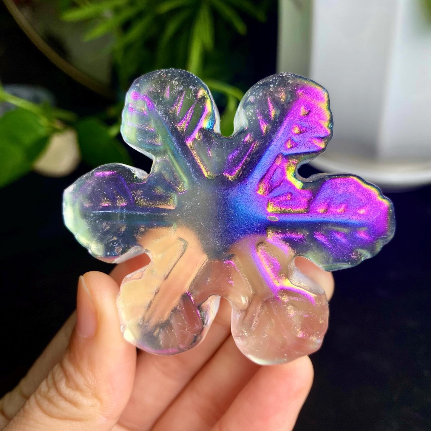 Aura Smelting Stone Cat Carving, Crystal Cat Gift for Women and Kids, Cat Statue, Birthday Gift, Crystal Cat, Sleeping Cat Home Decoration