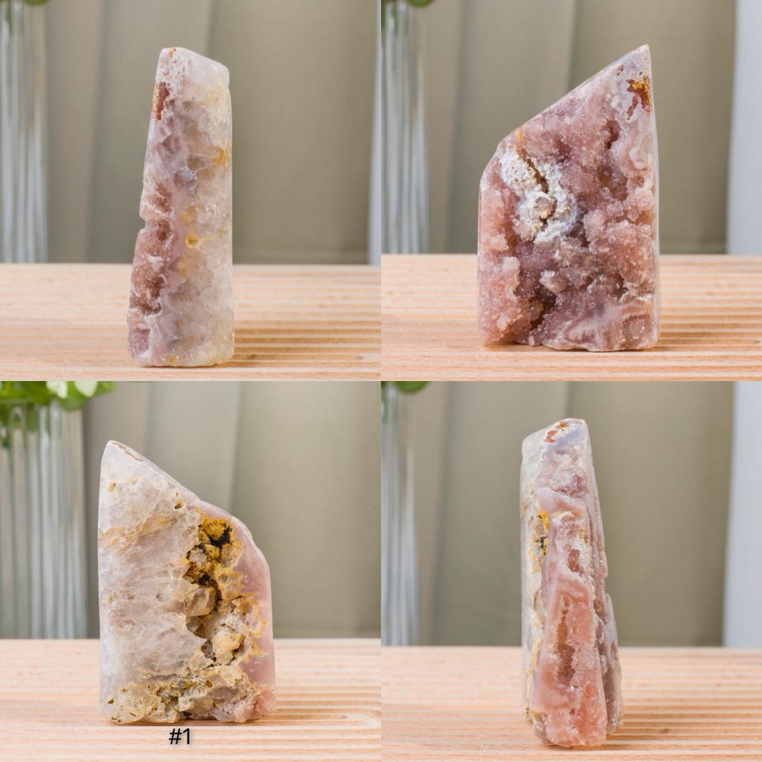 Druzy Polished Pink Amethyst Geode Cut Base, Reiki Healing Stone, Home Decor,Gift for Mom