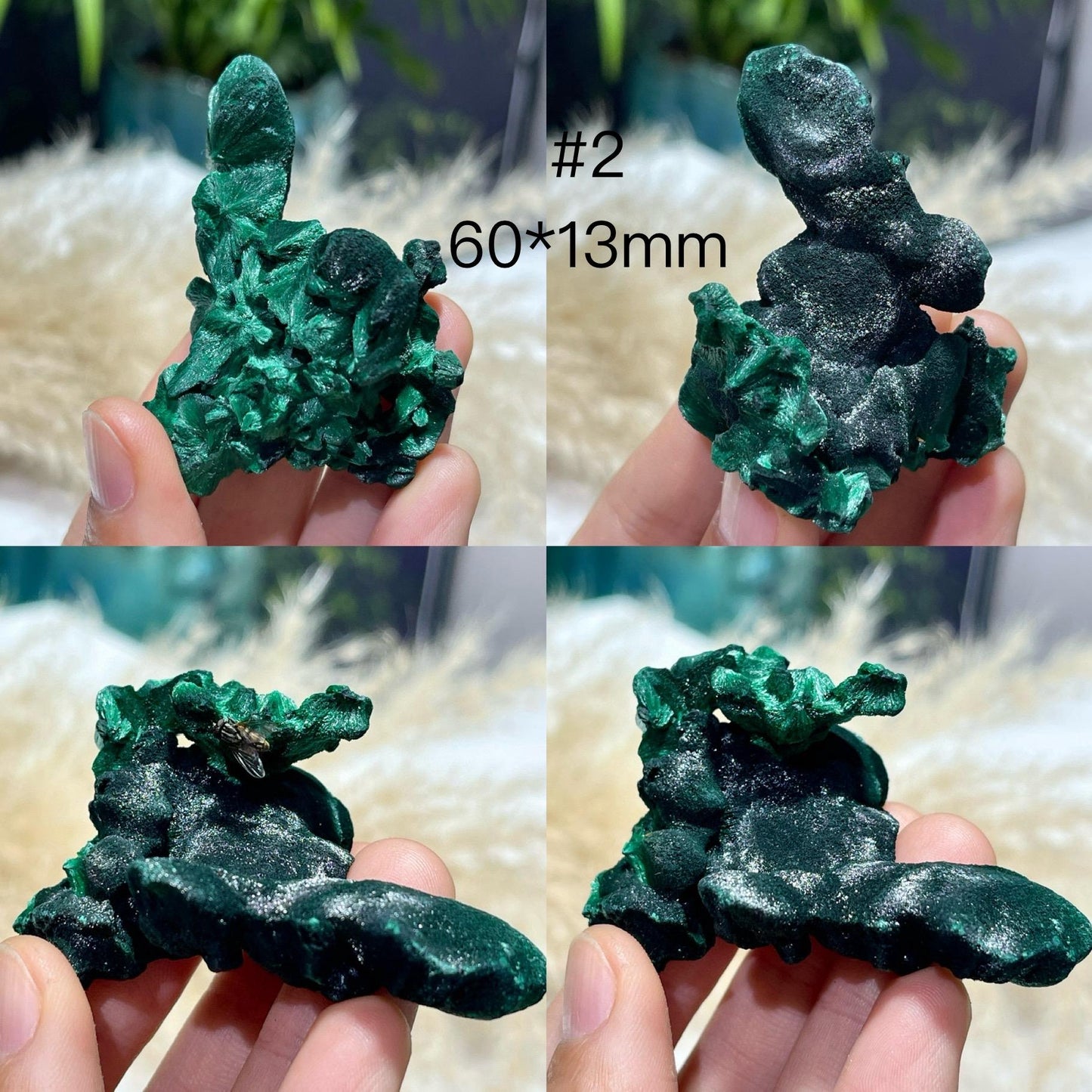 Natural Crystal Malachite, Velvet Eye Malachite Rough Stone, Malachite Ornaments, Mineral Specimen, Rare Crystal, Crystal Gift