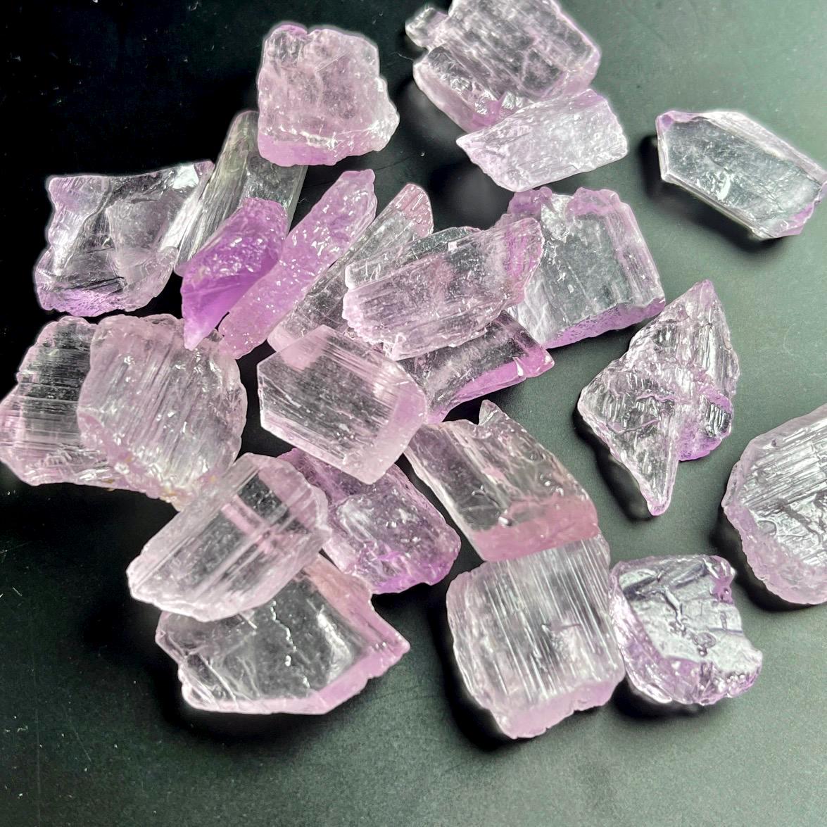 Raw Pink Kunzite Crystal, Natural Heart Chakra Stone, Healing Crystals for Meditation, Rough Gemstone Specimen, Birthday Gift for Her