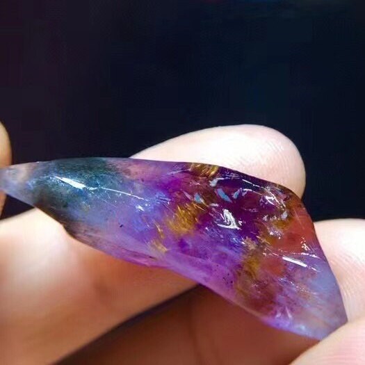Natural Canada Auralite Aurora 23 Polished Raw Stone, Healing Gemstone, Cacoxenite Crystal, Making Jelwery, Healing Gemstone, Birthday Gift