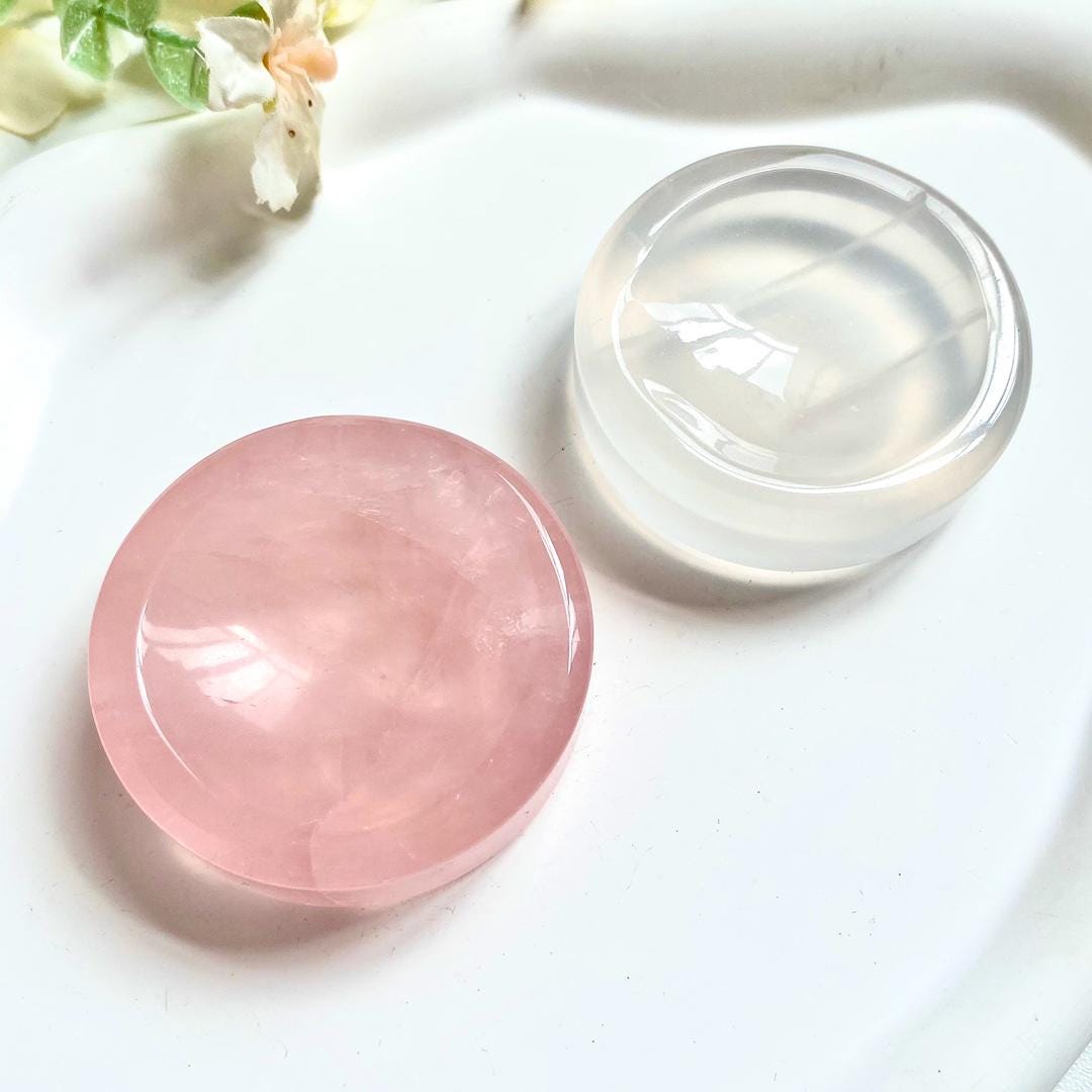 Natural Crystal Sphere Stand, Clear Quartz and Rose Quartz, Women's Gift,Gift for Mom