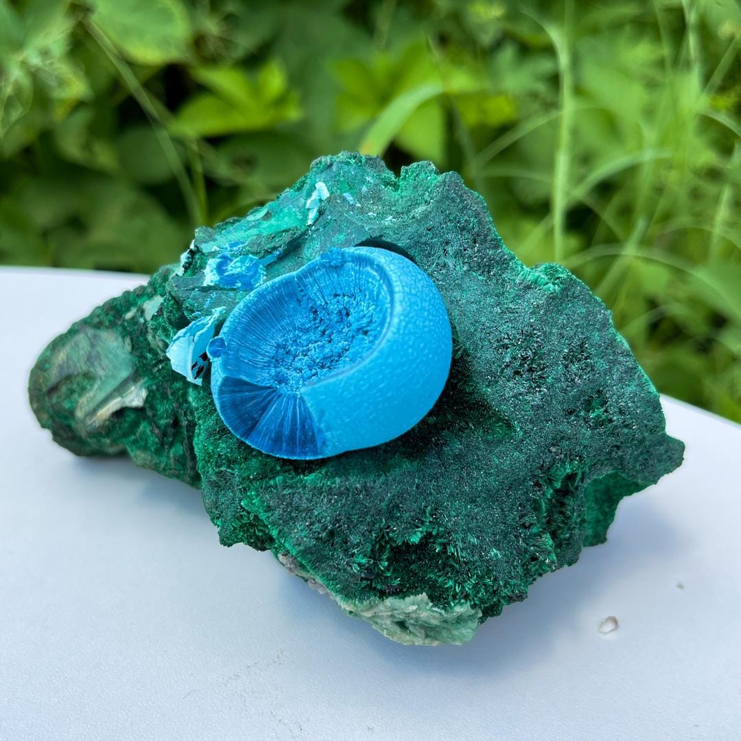 1.96 Lbs Natural Raw Chrysocolla Specimen, Rare Chrysocolla Collection, Mineral Malachite and Chrysocolla Specimens, Spirituality Minerals