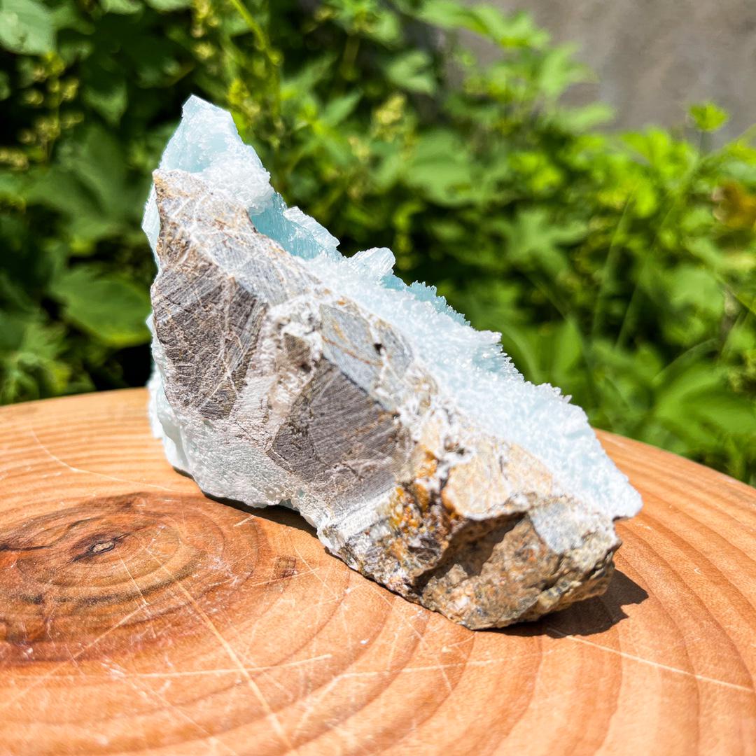 0.84Lbs Rare Blue Aragonite Specimen, Natural Aragonite Collection, Minerals Aragonite Specimens, Spirituality Minerals Collection for Women