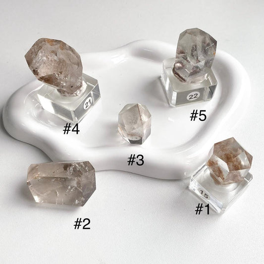 Natural Clear Garden Quartz Freeform, Lodolite Quartz, Garden Quartz Point, Crystal Collection, Healing Energy, Crystal Gift,Polished Quartz