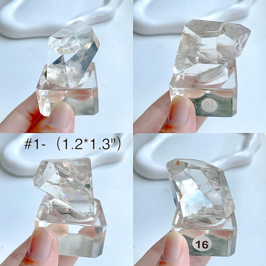 Natural Clear Garden Quartz Point,Lodolite Quartz,Garden Quartz Freeform,Healing Crystal Collection,Energy Crystal Gift,Polished Quartz