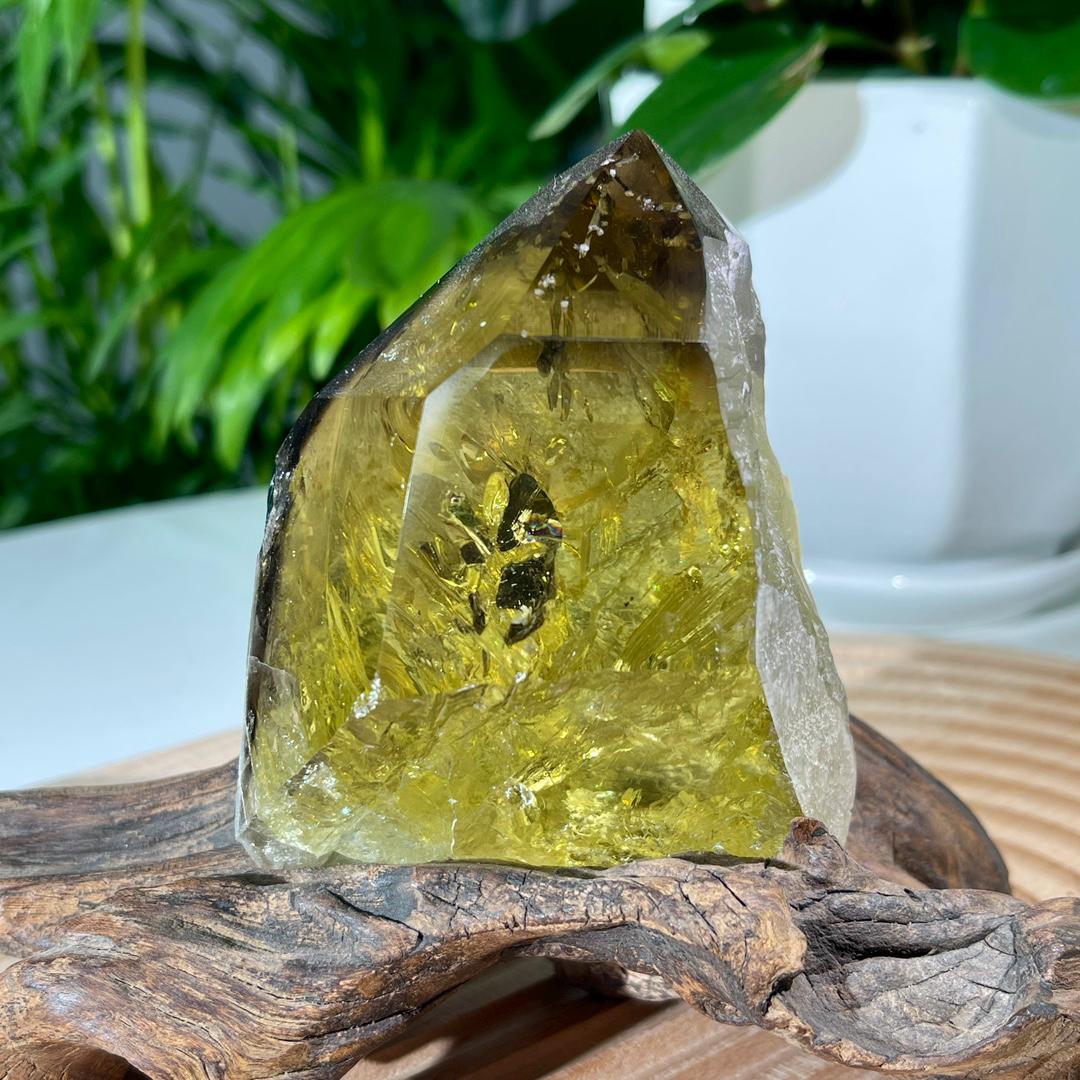 Natural Citrine Tower with Rainbow, Rainbow Citrine Freeform, High Quality Quartz with Rainbow, Citrine Point, Home Decor, Reiki Healing