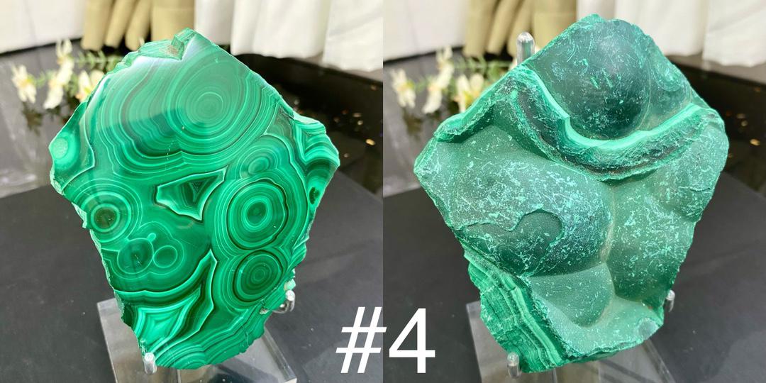 Natural Malachite Slab, Polished Malachite Slices,Crystal Specimen Collection,Crystal Slab,Crystal Slice,Reiki Healing,Home Decor