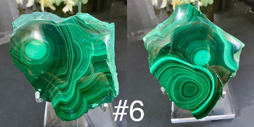 Natural Malachite Slab, Polished Malachite Slices,Crystal Specimen Collection,Crystal Slab,Crystal Slice,Reiki Healing,Home Decor