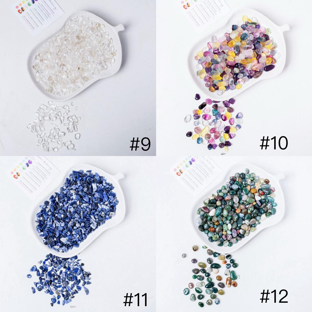 Natural Crystal Chips, Gemstone Assortment (3-8mm), DIY Jewelry Making, Reiki Healing