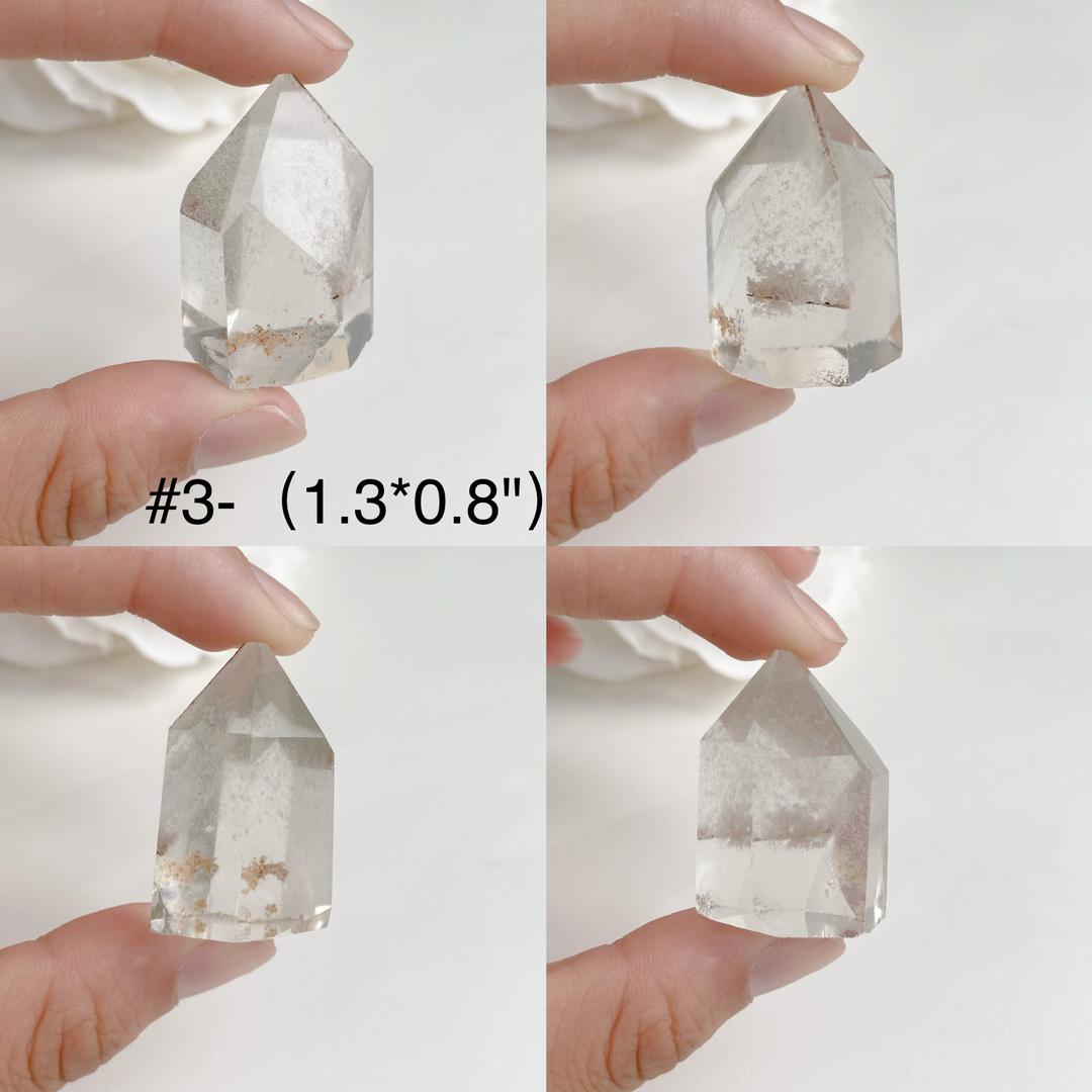 Natural Clear Garden Quartz Freeform, Lodolite Quartz, Garden Quartz Point, Crystal Collection, Healing Energy, Crystal Gift,Polished Quartz