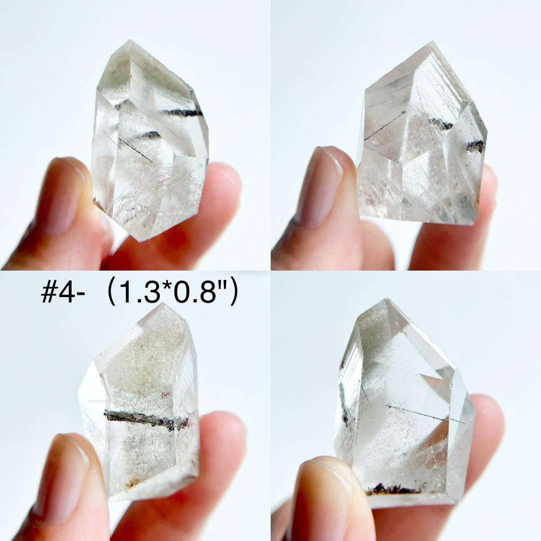 Natural Clear Garden Quartz Point,Lodolite Quartz,Garden Quartz Freeform,Healing Crystal Collection,Energy Crystal Gift,Polished Quartz