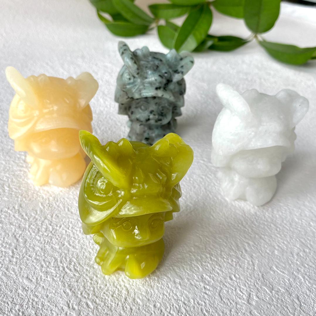 Natural Mixed Crystal Incense Holder,Crystal Party Gift,Mixed Stones Incense Holder Lucky Cat Carvings,Crystal Incense Holder for Sticks