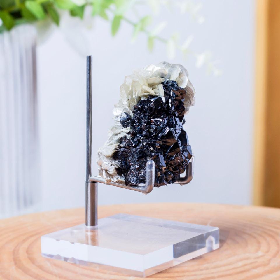 Cassiterite Quartz and Muscovite Mica Specimen, Rare Muscovite Mineral Specimens for Collection, Spirituality Mineral Collection, Home Decor
