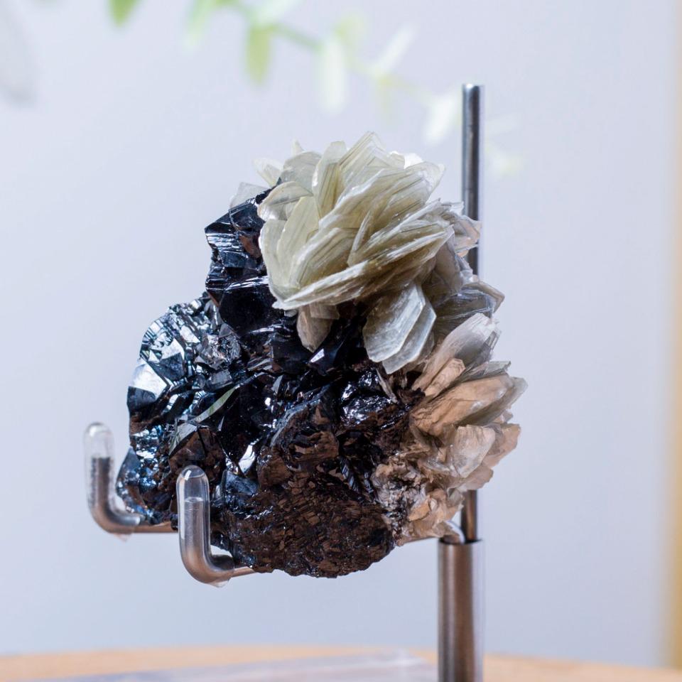 Cassiterite Quartz and Muscovite Mica Specimen, Rare Muscovite Mineral Specimens for Collection, Spirituality Mineral Collection, Home Decor