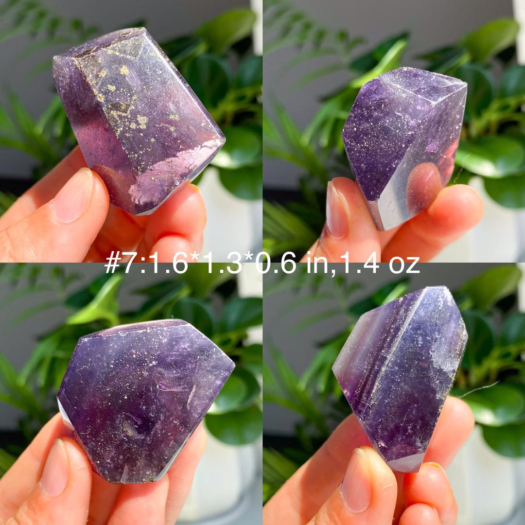 Fluorite with Pyrite Freeform, Natural Crystal Mineral Specimen, Polished Stone Display, Colorful Collector Piece, Unique Gift