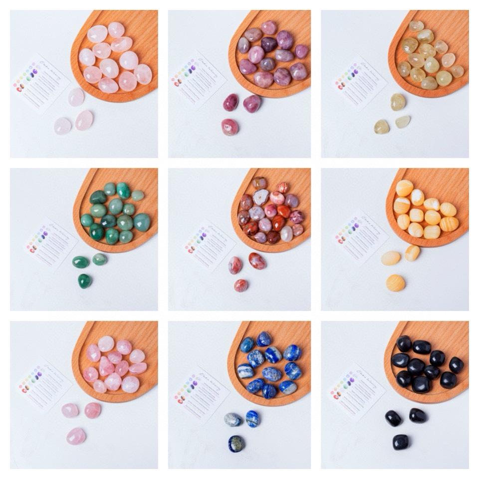 Bulk Tumbled Crystal Stone Mix, Polished Gemstones, Reiki Healing
