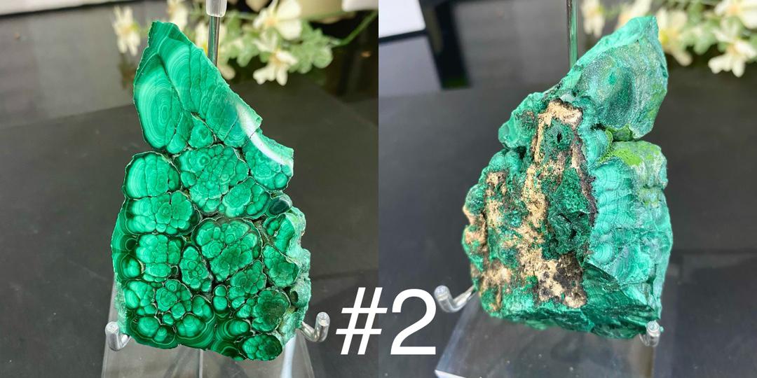 Natural Malachite Slab, Polished Malachite Slices,Crystal Specimen Collection,Crystal Slab,Crystal Slice,Reiki Healing,Home Decor