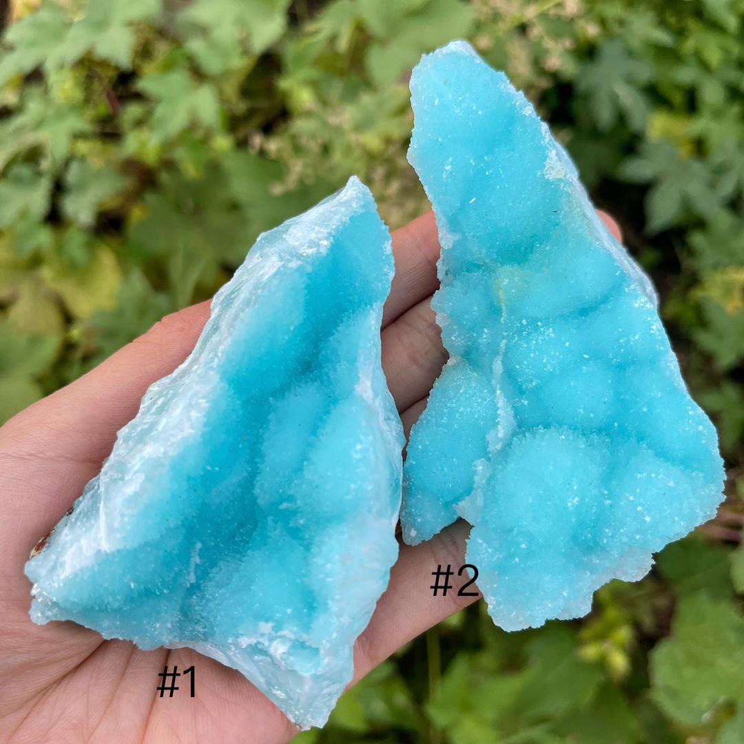 Crystal Blue Aragonite Specimen, Mineral Collection,Gift for Mom