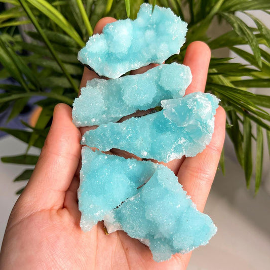 Blue Aragonite Specimen, Rare Healing Crystal Collection