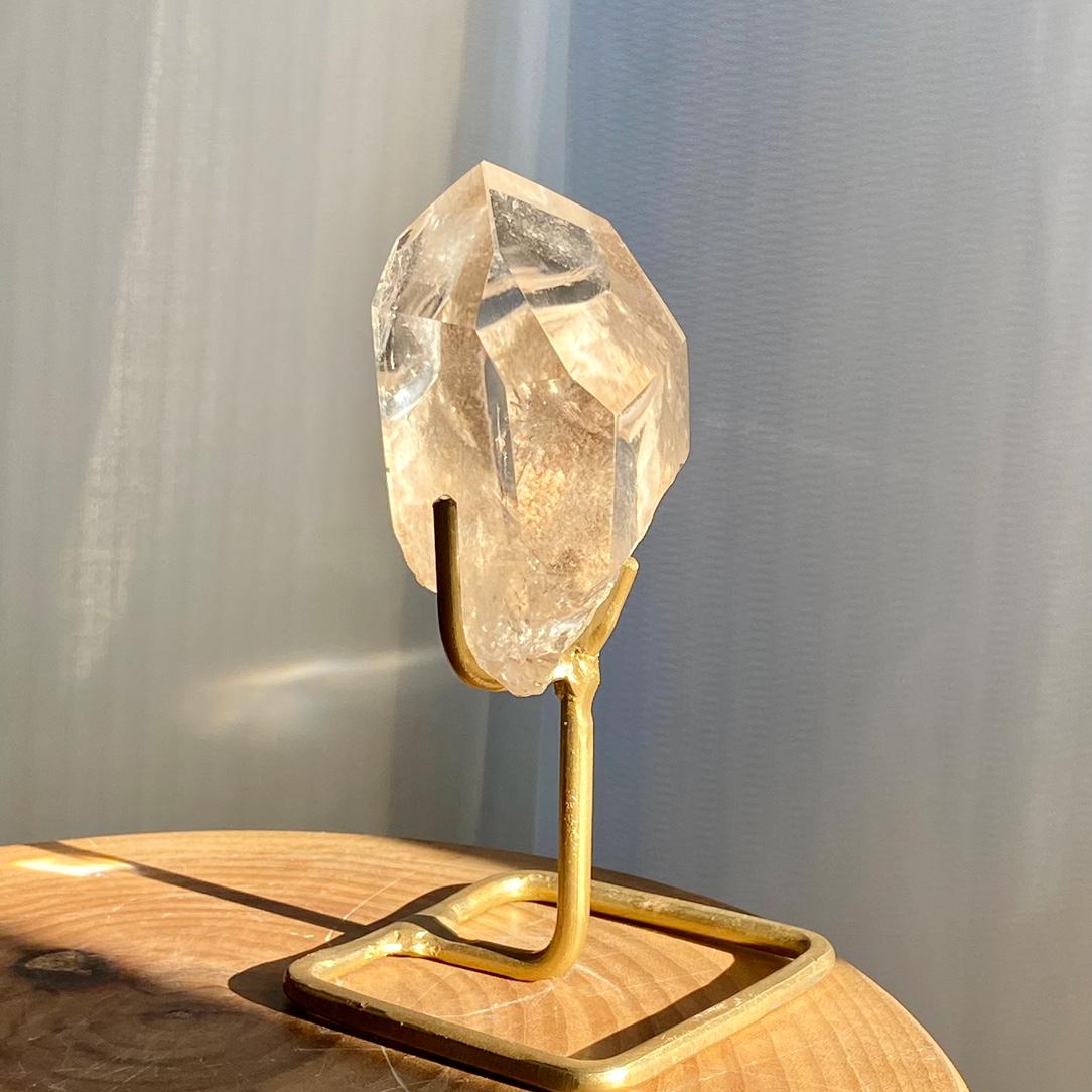 Natural Clear Quartz with Silver Rutilated Tower,Quartz Tower,Clear Quartz with Silver Rutilated Freeform,Pollished Crystal Tower Collection