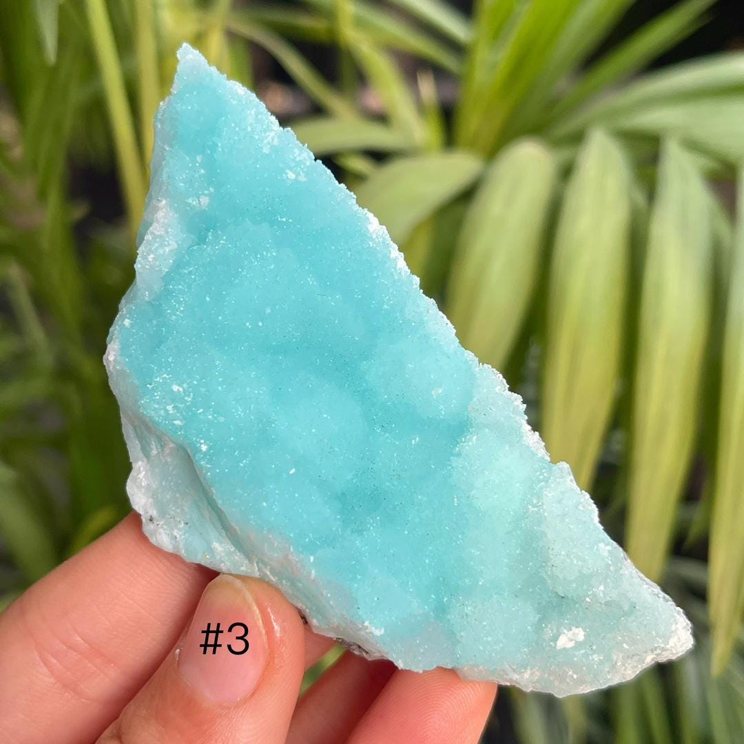 Natural Blue Aragonite Raw Specimen, Healing Crystal, Rare Mineral for Spiritual Gift & Meditation