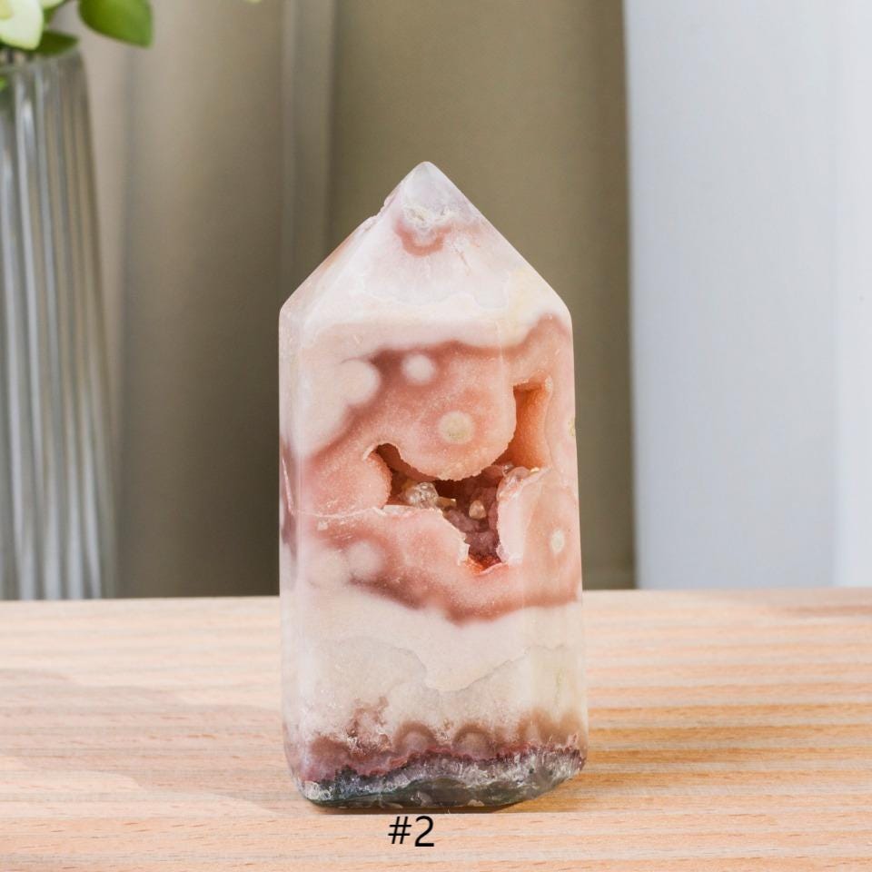 Brazilian Pink Amethyst Druzy Crystal Tower | Sparkling Polished Cluster | Luxury Healing Crystal Home Decor Gift,Gift for Mom