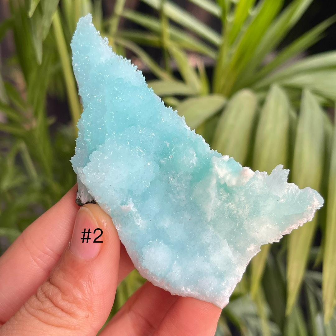 Natural Blue Aragonite Raw Specimen, Healing Crystal, Rare Mineral for Spiritual Gift & Meditation