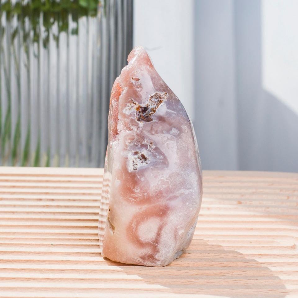 Brazilian Pink Amethyst Druzy Crystal Cut Base | Polished Cluster Home Decor,Gift for Mom