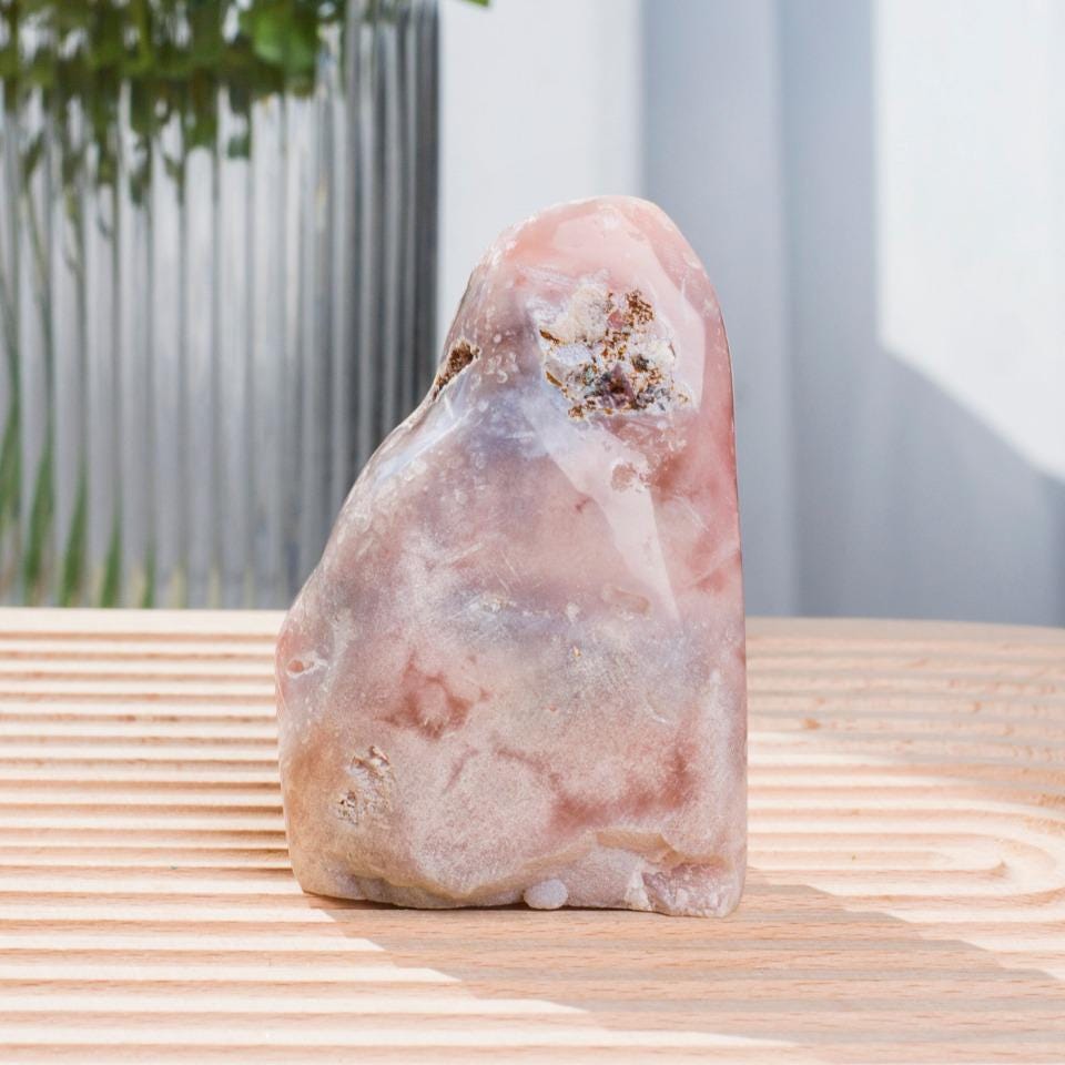 Brazilian Pink Amethyst Druzy Crystal Cut Base | Polished Cluster Home Decor,Gift for Mom