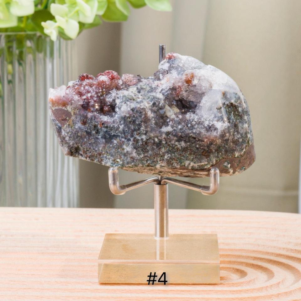 Druzy Polished Pink Amethyst Geode, Reiki Raw Pink Amethyst Cut Base, Healing Gemstone Collection, Crystal Home Decor, Christmas Gift