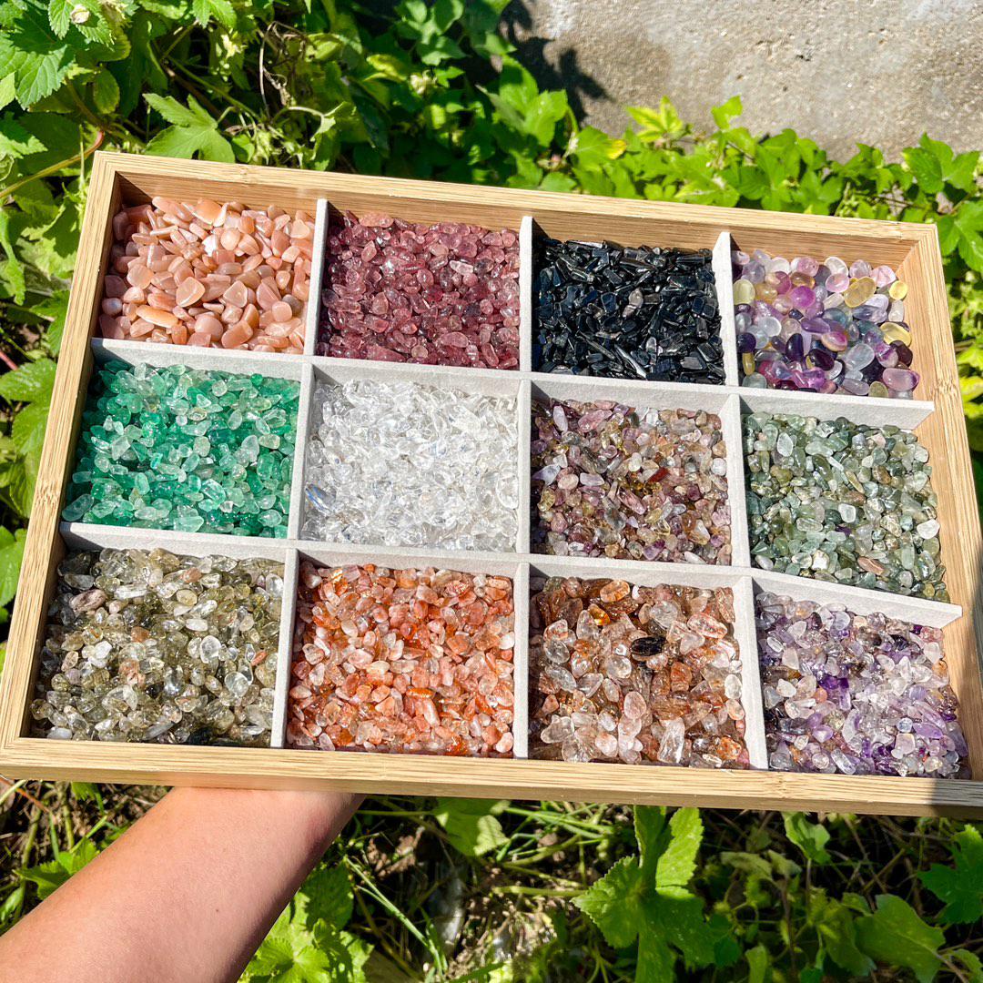 Natural Crystal Chips, Gemstone Assortment (3-8mm), DIY Jewelry Making, Reiki Healing