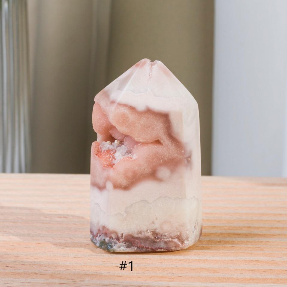 Brazilian Pink Amethyst Druzy Crystal Tower | Sparkling Polished Cluster | Luxury Healing Crystal Home Decor Gift,Gift for Mom