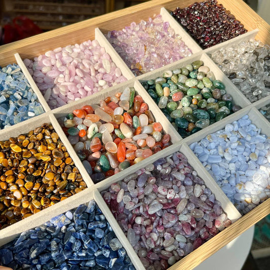 Natural Crystal Chips, Gemstone Assortment (3-8mm), DIY Jewelry Making, Reiki Healing