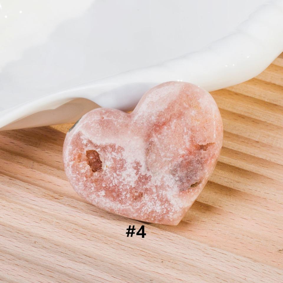 Brazilian Pink Amethyst Druzy Crystal Heart | Polished Cluster Home Decor,Gift for Mom