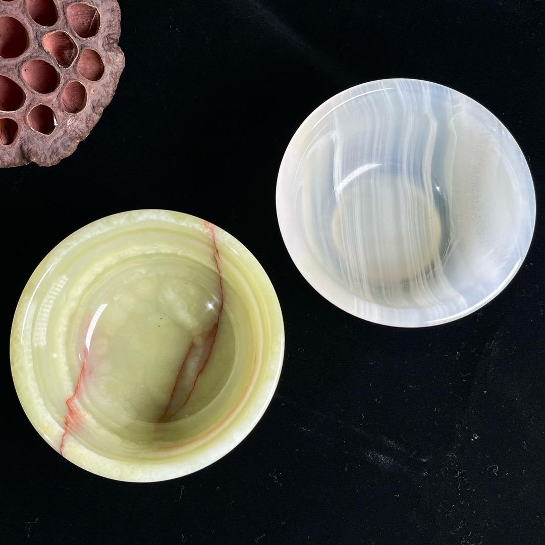 Natural Handmade Afghan Jade Onyx Stone Bowl | Crystal Quartz Bowl for Energy Healing, Meditation Decor, Birthday & Anniversary Gift