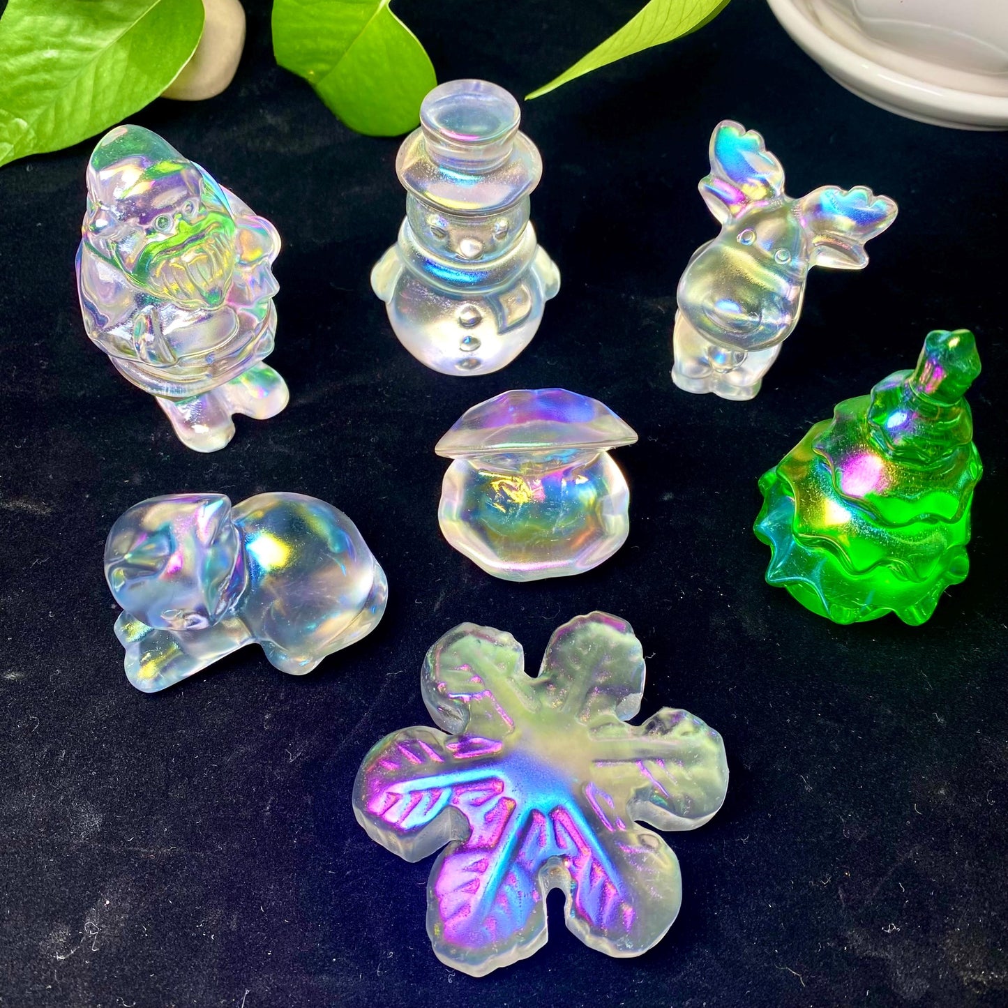 Aura Smelting Stone Cat Carving, Crystal Cat Gift for Women and Kids, Cat Statue, Birthday Gift, Crystal Cat, Sleeping Cat Home Decoration