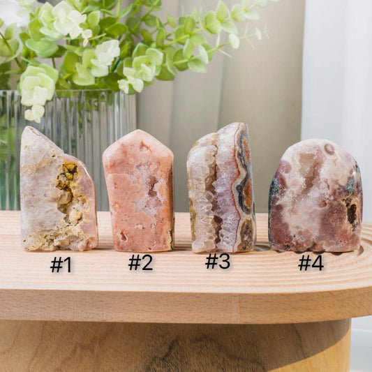 Druzy Polished Pink Amethyst Geode Cut Base, Reiki Healing Stone, Home Decor,Gift for Mom