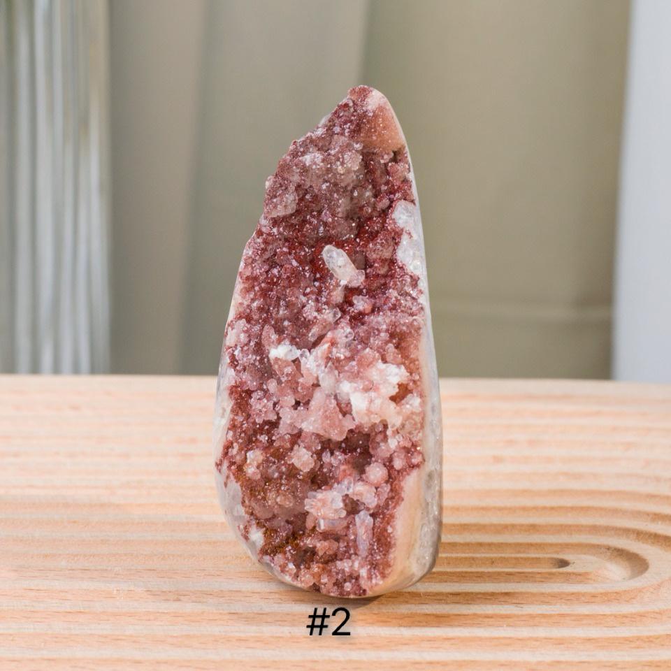 Druzy Polished Pink Amethyst Geode, Reiki Raw Pink Amethyst Cut Base, Healing Gemstone Collection, Crystal Home Decor, Christmas Gift