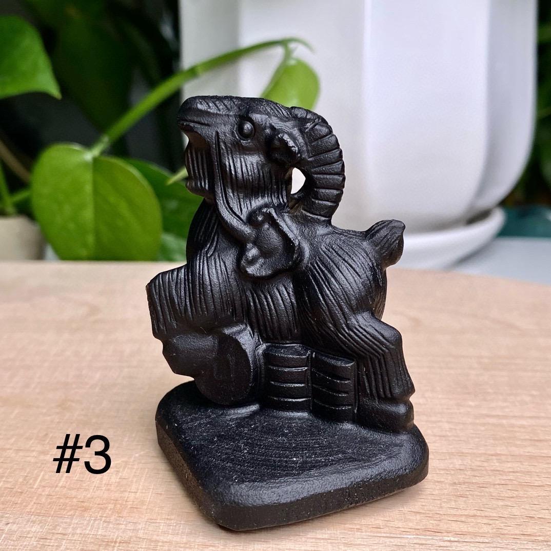 Natural Black Obsidian Animal Carving, Zodiac Ornaments, Crystal Chicken, Tiger, Monkey, Bull, Animal Sculpture, Birthday Gift, Home Decor