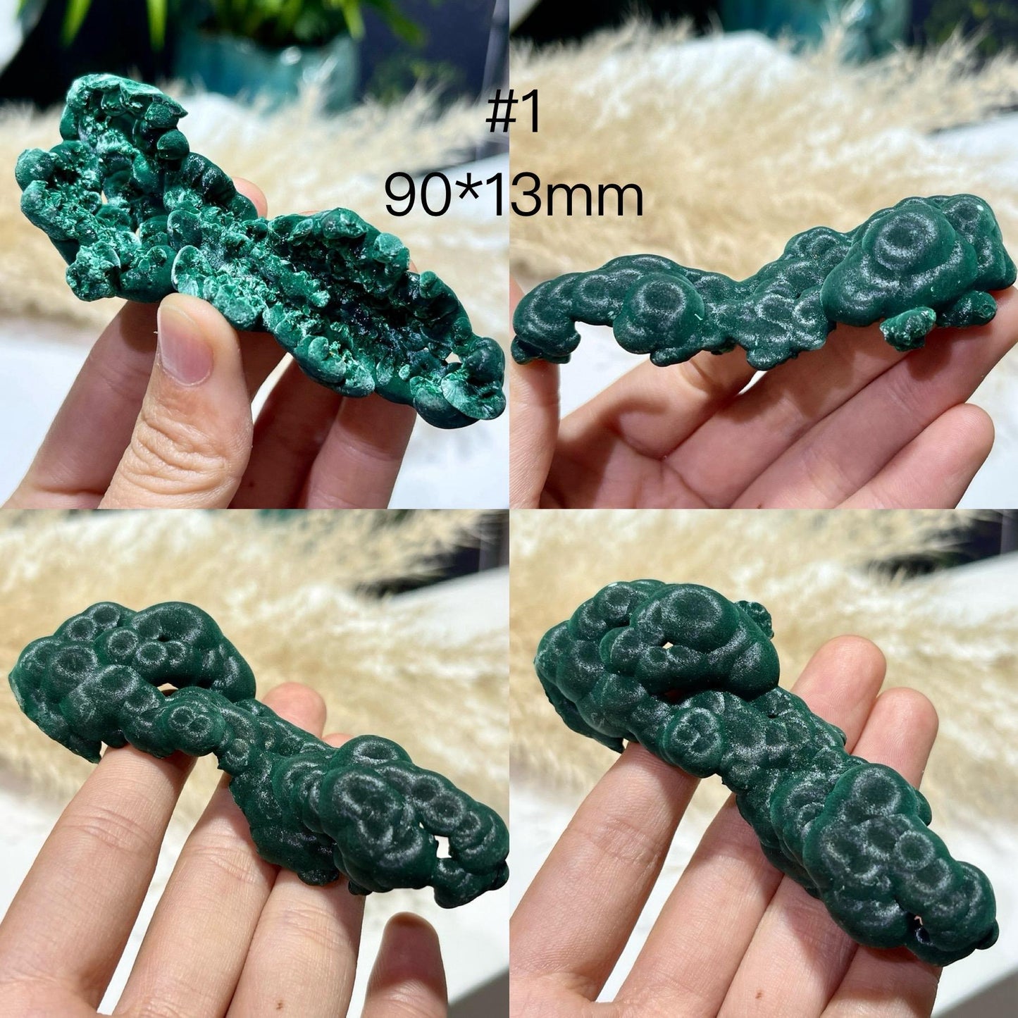 Natural Crystal Malachite, Velvet Eye Malachite Rough Stone, Malachite Ornaments, Mineral Specimen, Rare Crystal, Crystal Gift