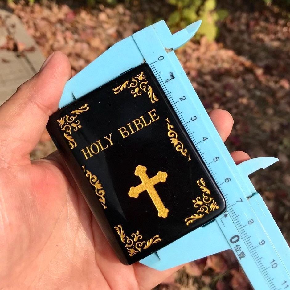 Natural Crystal Obsidian Holy Bible Book, Gemstone Figurine Carvings, Energy Crystal, Healing Crystal Book, Crystal Birthday Gift