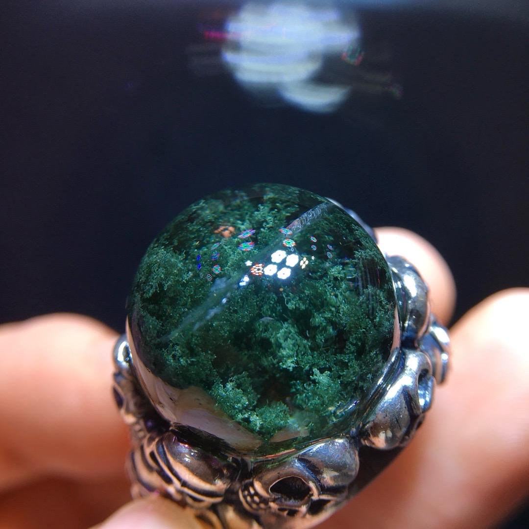 Green Garden Quartz Oval Ring, 925 Sterling Silver Setting, Adjustable Ring, Vintage Ring, Handmade Jewelry, Anniversary Gift