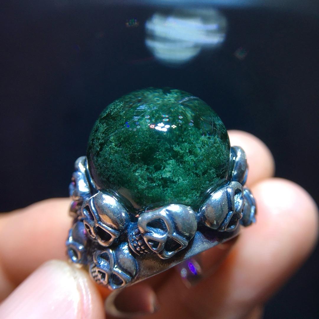 Green Garden Quartz Oval Ring, 925 Sterling Silver Setting, Adjustable Ring, Vintage Ring, Handmade Jewelry, Anniversary Gift