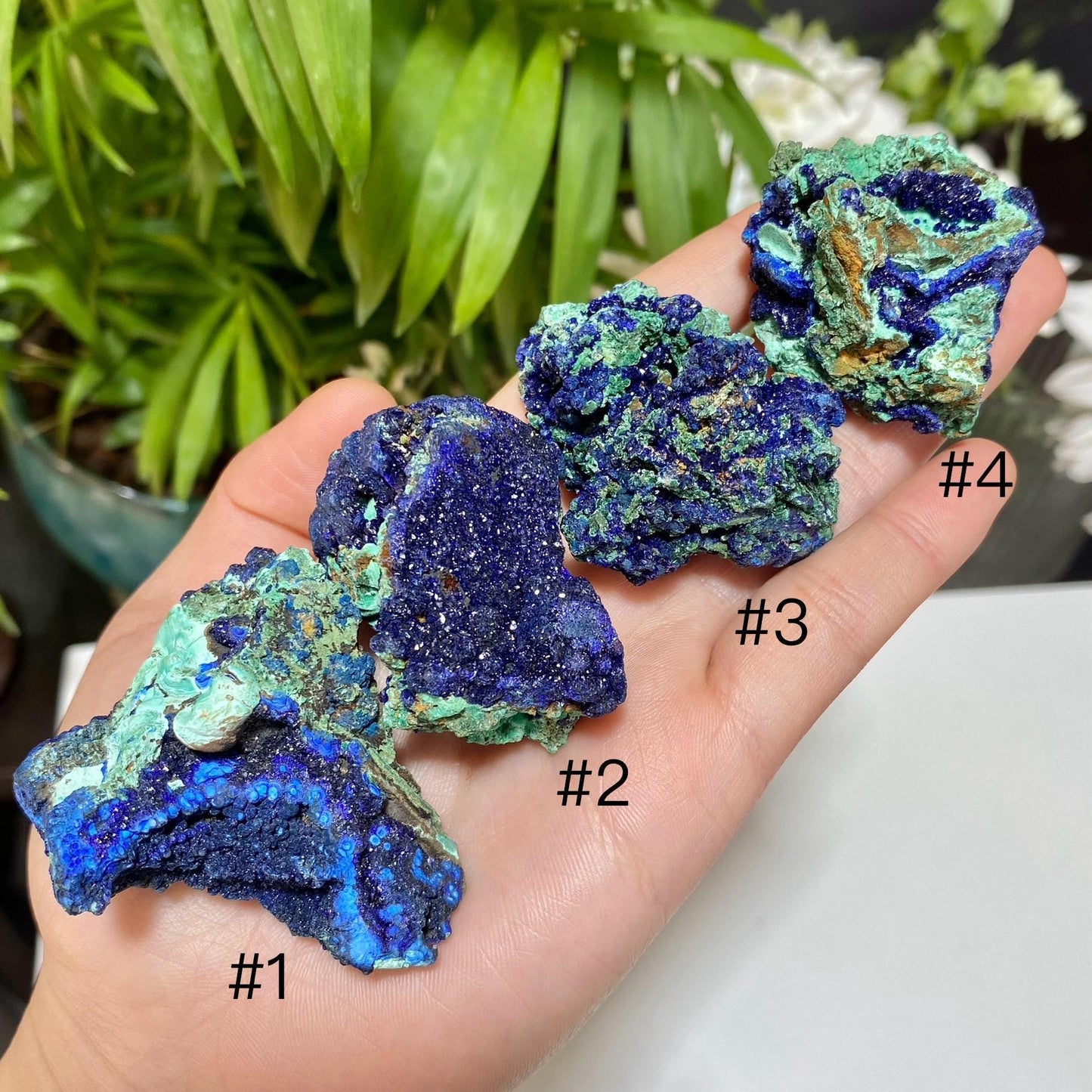 Azurite Malachite Specimen, Natural Blue Green Mineral Crystal, Raw Stone Display Piece, Collector Rock, Unique Gift