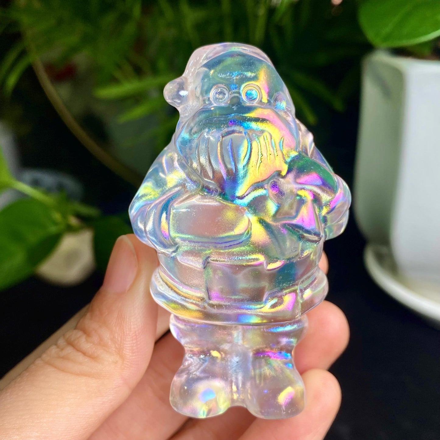 Aura Smelting Stone Christmas Carving,Cat,Christmastree,Santa Claus,Snowflake,Snowman,Christmas Deer,Shell, Home Decoration,Christmas Gift