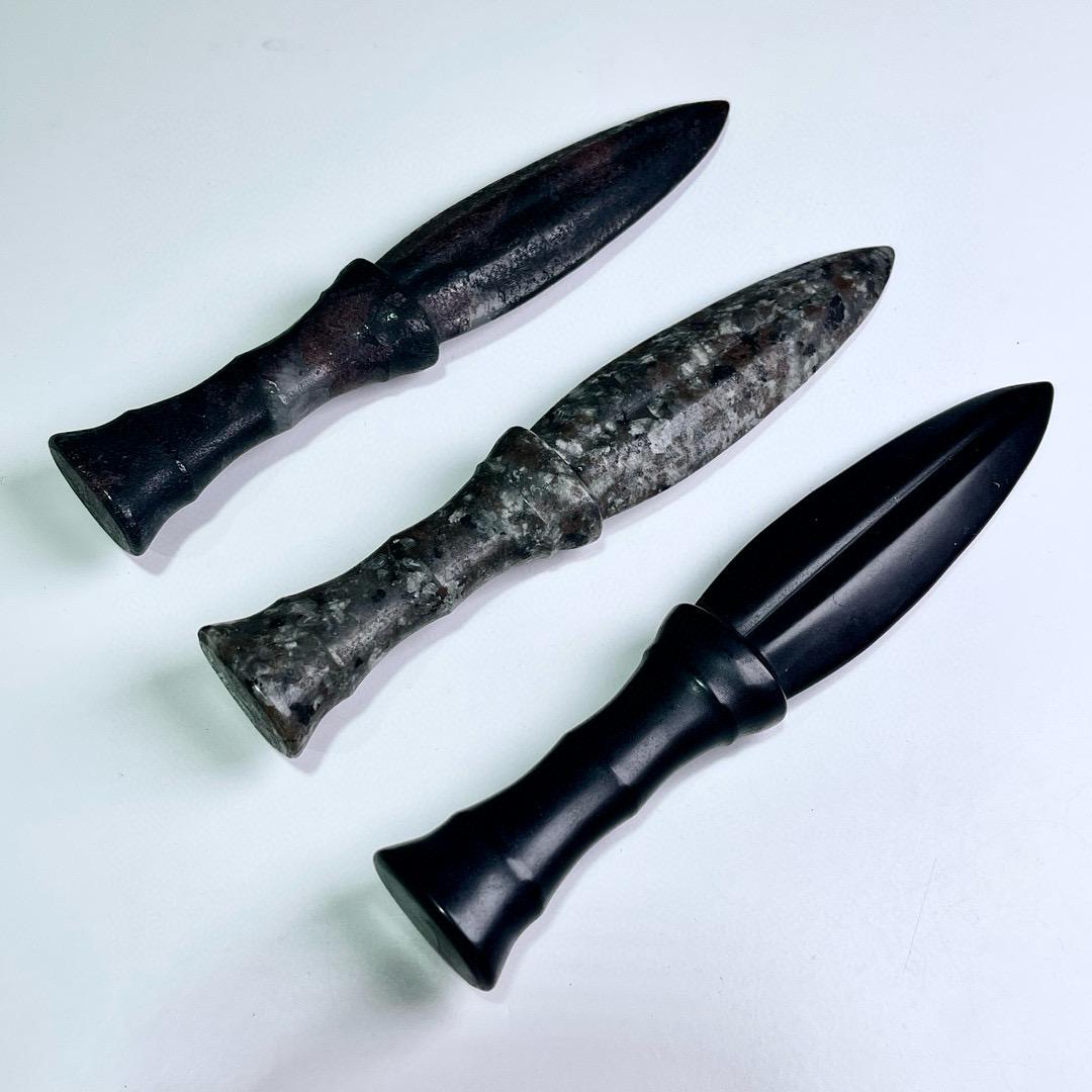 Handmade Natural Crystal Carved Knife, Obsidian Knife, Garnet, Yooperlite, Crystal Gift For Man, Birthday Gift, Fengshui Home Decor