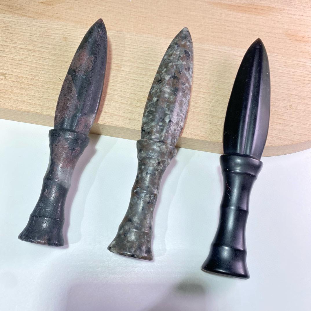 Handmade Natural Crystal Carved Knife, Obsidian Knife, Garnet, Yooperlite, Crystal Gift For Man, Birthday Gift, Fengshui Home Decor